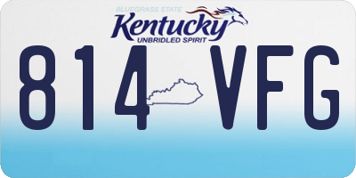 KY license plate 814VFG