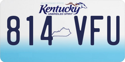 KY license plate 814VFU