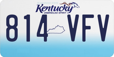 KY license plate 814VFV