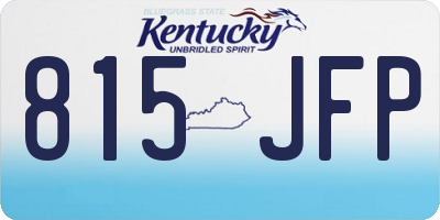 KY license plate 815JFP