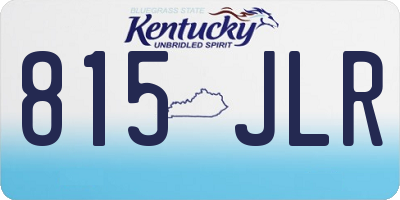 KY license plate 815JLR