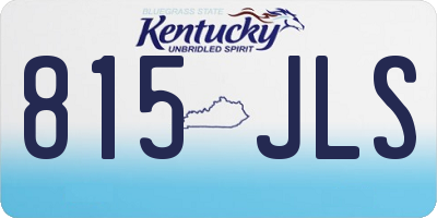 KY license plate 815JLS
