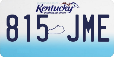KY license plate 815JME