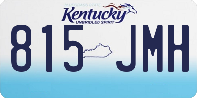 KY license plate 815JMH