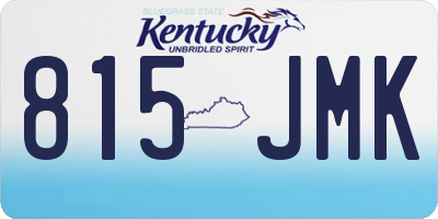 KY license plate 815JMK