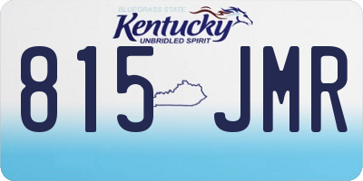 KY license plate 815JMR