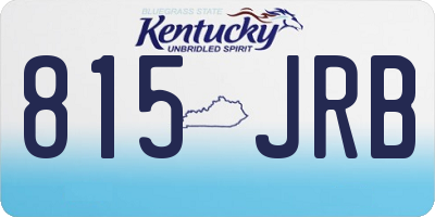 KY license plate 815JRB