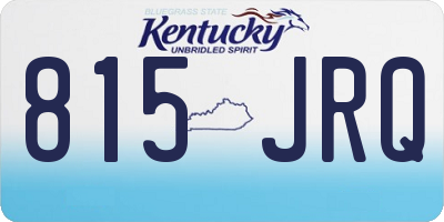KY license plate 815JRQ