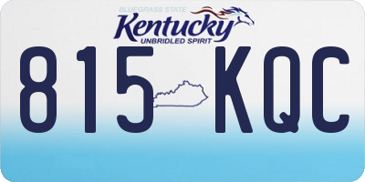 KY license plate 815KQC