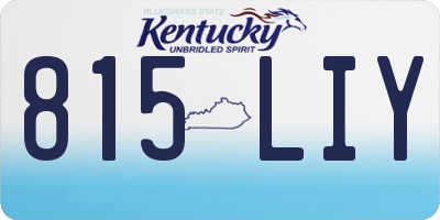 KY license plate 815LIY