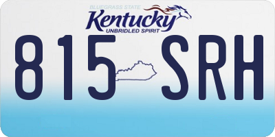 KY license plate 815SRH