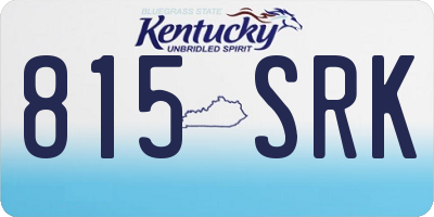 KY license plate 815SRK