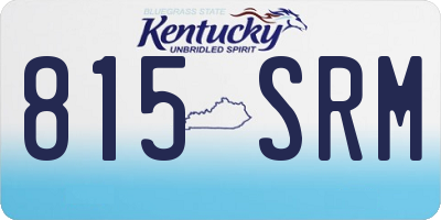 KY license plate 815SRM