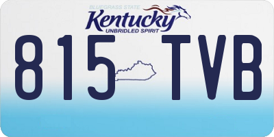KY license plate 815TVB