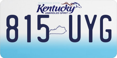KY license plate 815UYG