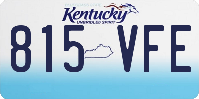 KY license plate 815VFE