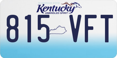 KY license plate 815VFT