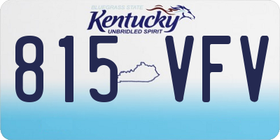 KY license plate 815VFV