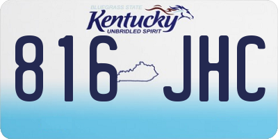 KY license plate 816JHC