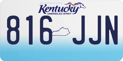 KY license plate 816JJN