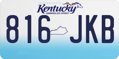 KY license plate 816JKB