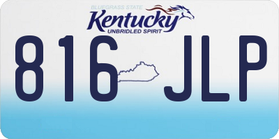 KY license plate 816JLP