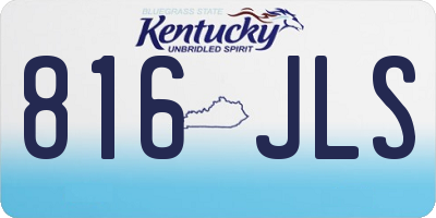 KY license plate 816JLS