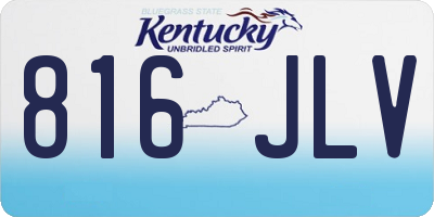 KY license plate 816JLV