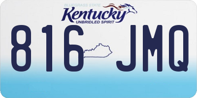KY license plate 816JMQ
