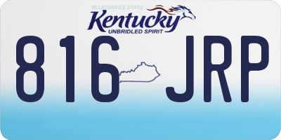 KY license plate 816JRP