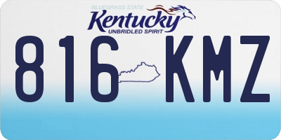 KY license plate 816KMZ