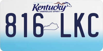 KY license plate 816LKC