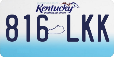 KY license plate 816LKK