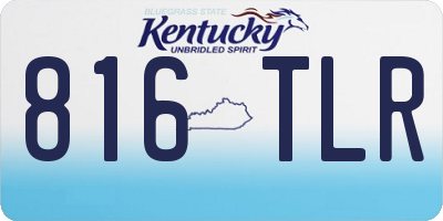 KY license plate 816TLR