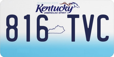KY license plate 816TVC