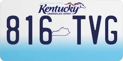 KY license plate 816TVG