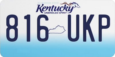 KY license plate 816UKP