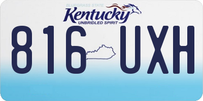 KY license plate 816UXH