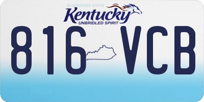 KY license plate 816VCB