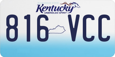 KY license plate 816VCC