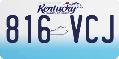 KY license plate 816VCJ
