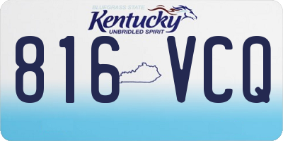 KY license plate 816VCQ