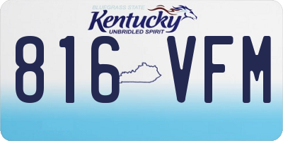 KY license plate 816VFM