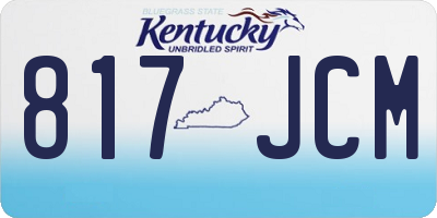 KY license plate 817JCM