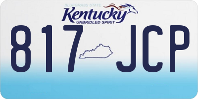 KY license plate 817JCP