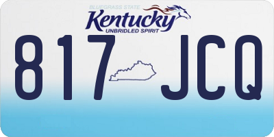 KY license plate 817JCQ