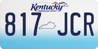 KY license plate 817JCR