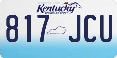 KY license plate 817JCU