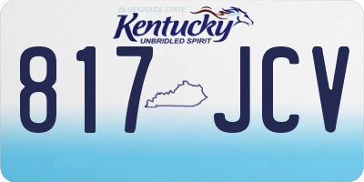 KY license plate 817JCV