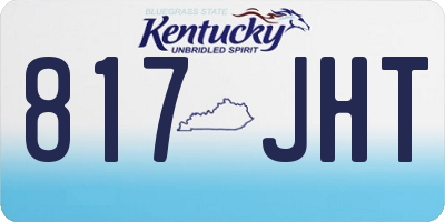KY license plate 817JHT